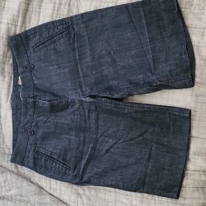 Chambray denim jcrew city fit short size 2
